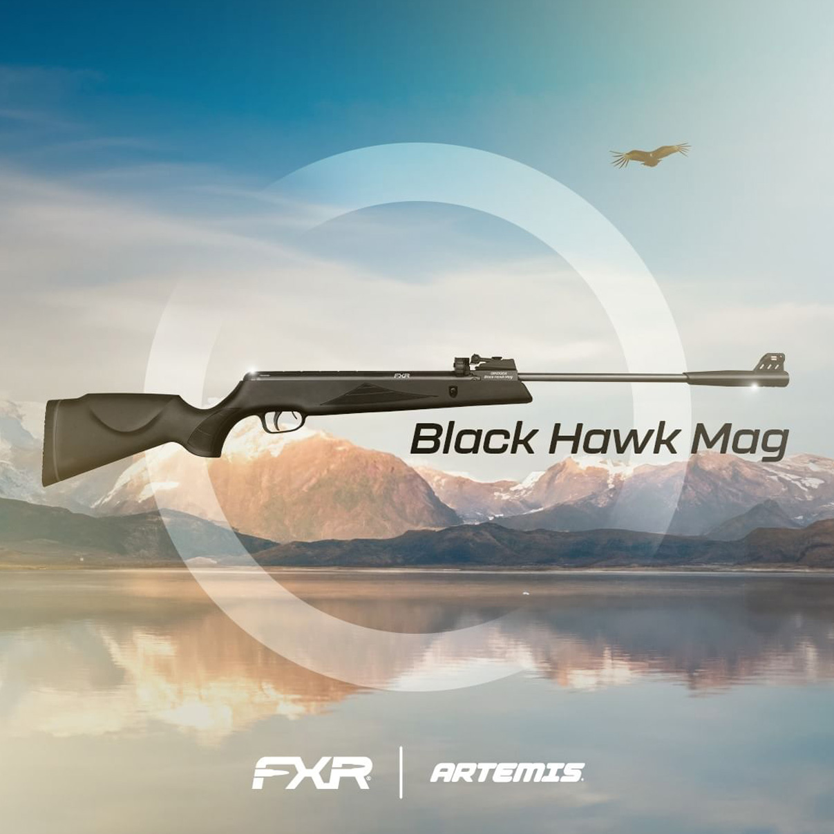 Carabina de Pressão Artemis Black Hawk MAG GR1000X Nitro Gás Ram 5.5mm com Magazine p/ 12 Chumbinhos - Imagem 7