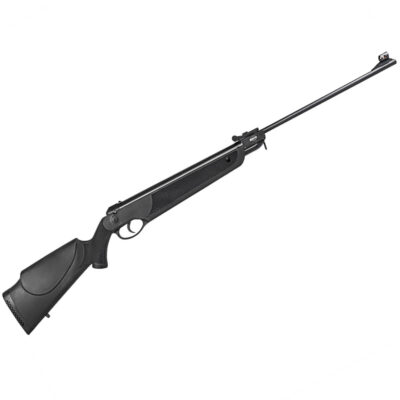 Carabina de Pressão Rossi Dione 4G Gás Ram 5.5mm Espingarda Mira Fibra Óptica Coronha Preta Polímero