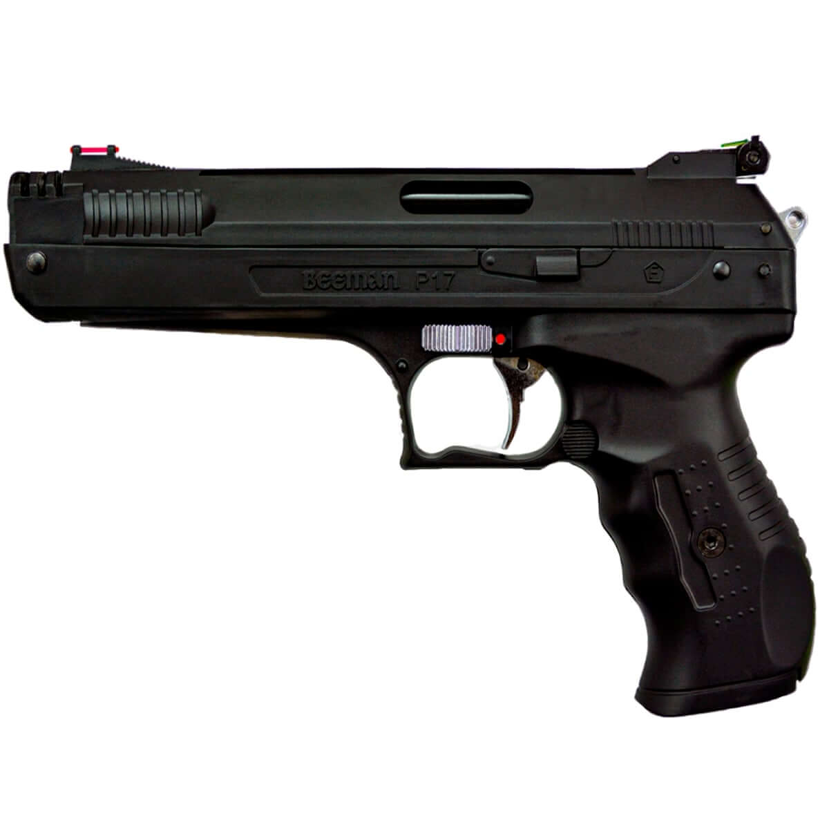 Pistola de Pressão Beeman P17 2004 Pneumática para Chumbinho 4,5mm com Mira de Fibra Óptica Truglo