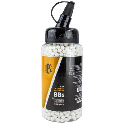 Bolinha BBs Munição AIRSOFT 6mm 0.12g (Pote 2.000un) Rossi Extreme Precision Esfera Plástico Premium