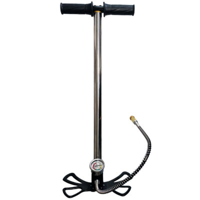 Bomba para Carabina PCP Rossi 2021 Pneumática Manual 225BAR de Pressão com Pés Dobráveis e Filtro