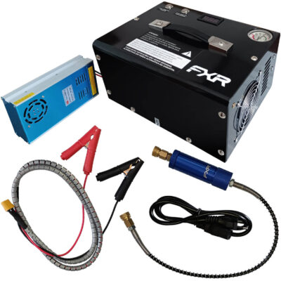 Compressor de Ar para Carabina PCP FXR 300BAR 4350PSI Alta Pressão Trivolt 12V 110V 220V FIX-ADV-157