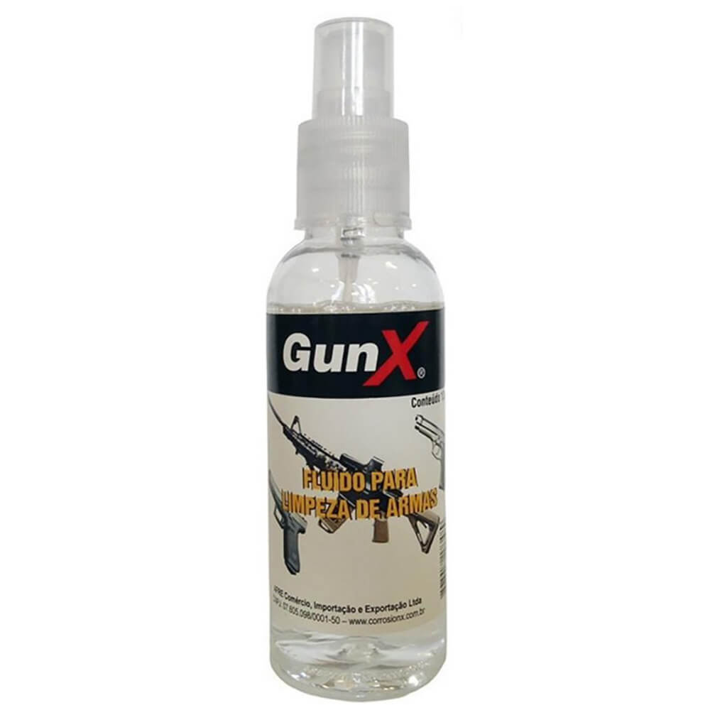 Fluido para Limpeza de Armas GunX 30ml CorrosionX Solvente Desengraxante Removedor de Resíduos