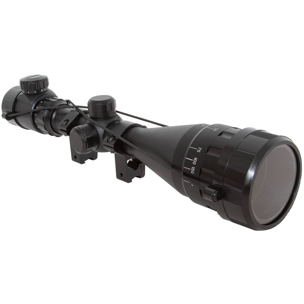 Luneta 4-16x50 AOE FXR Mildot Retículo Iluminado Paralaxe Mount 11mm 3/8" para Carabina PCP Rifle 22