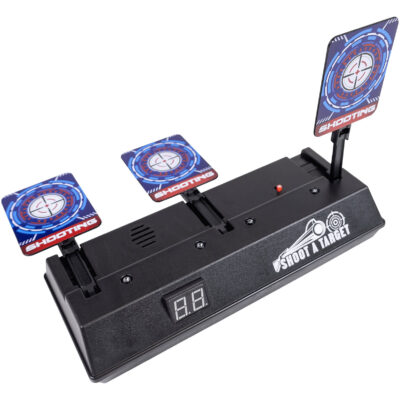 Alvo Elétrico Gel Gun Rossi 3 Alvos Pontuação Automática LED Dardos Airsoft Sonora – 02