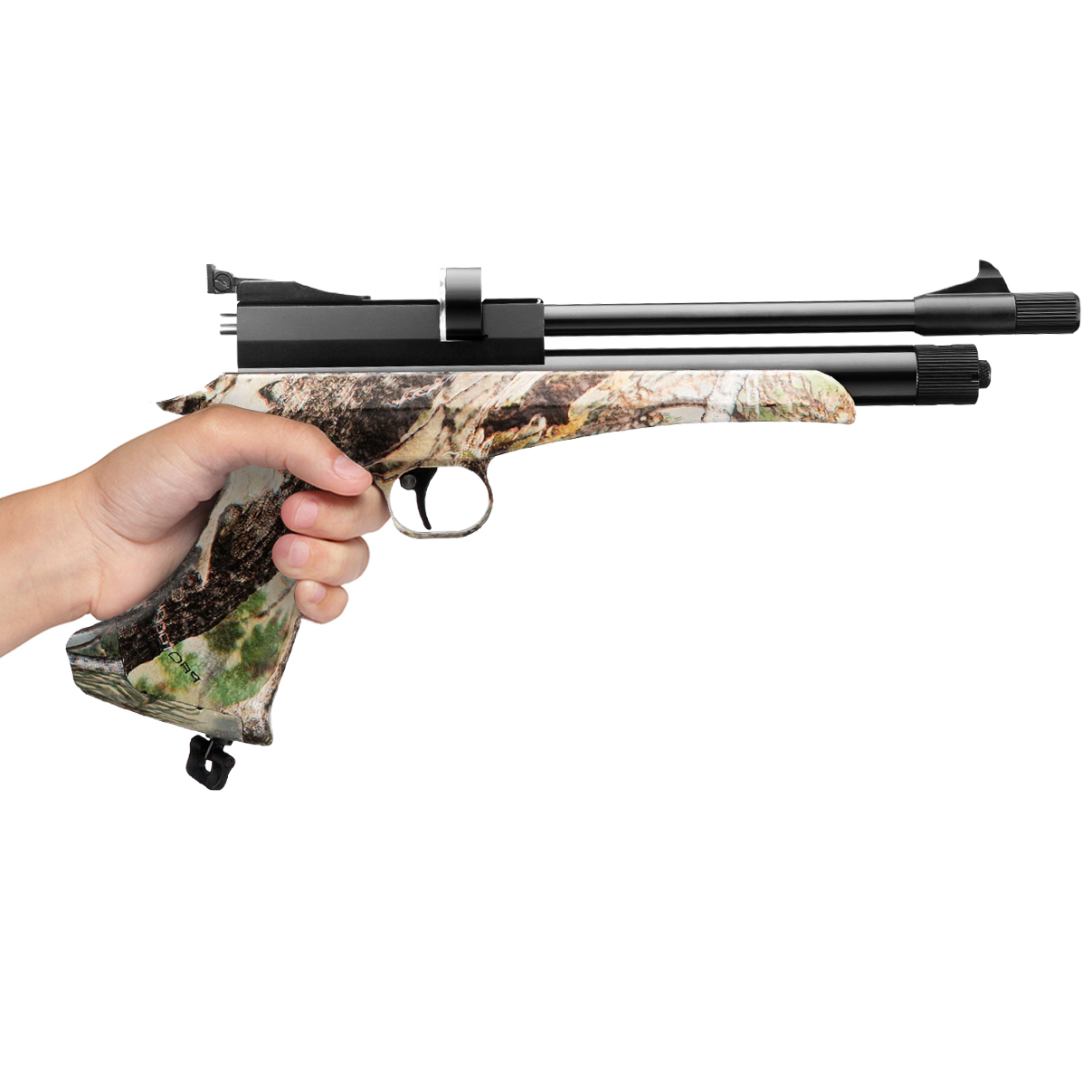 Carabina de Pressão Artemis CP2 4.5mm Hybrid CO2 CAMO Camuflada Silenciosa Precisa Pistola Chumbinho - Imagem 7