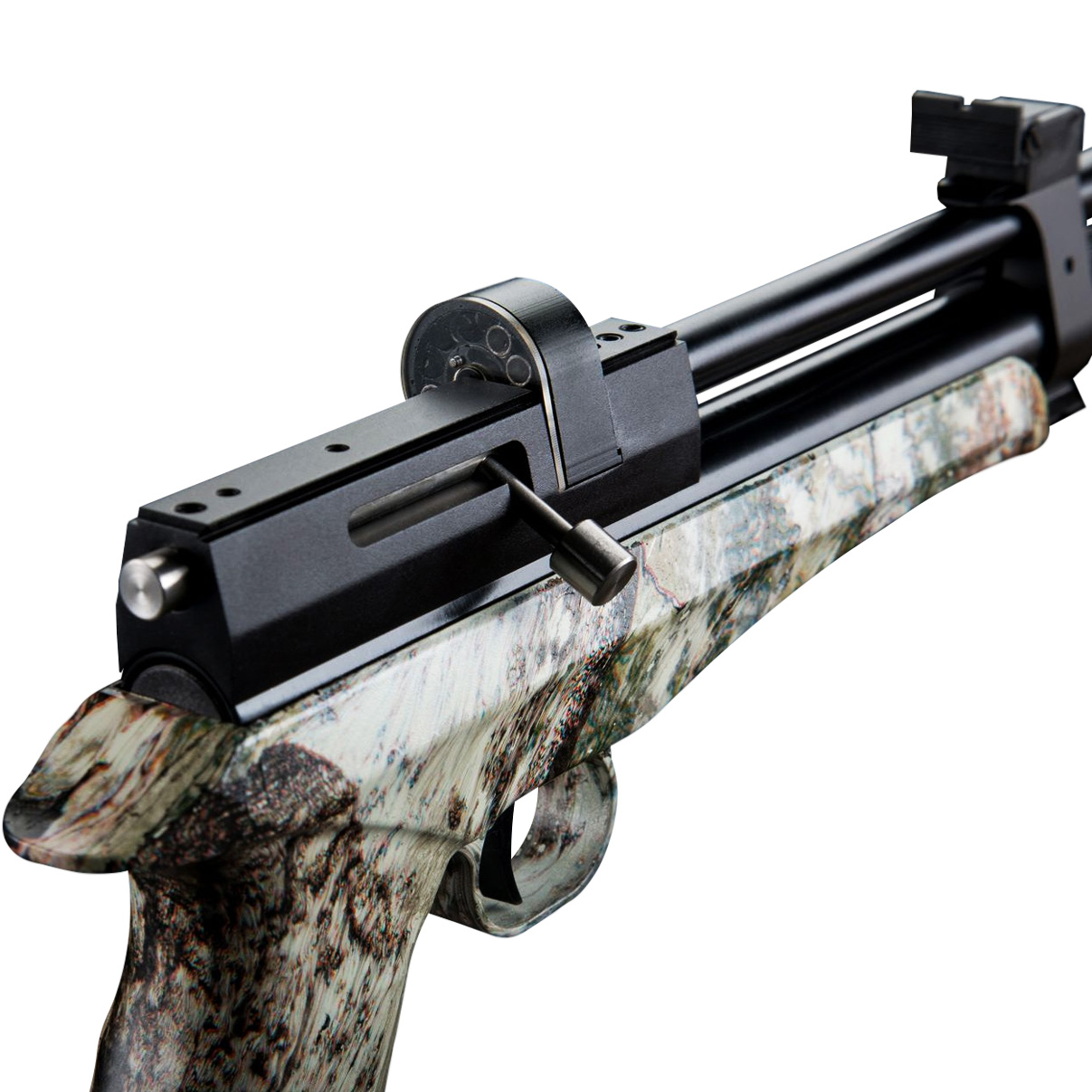 Carabina de Pressão Artemis CP2 4.5mm Hybrid CO2 CAMO Camuflada Silenciosa Precisa Pistola Chumbinho - Imagem 4