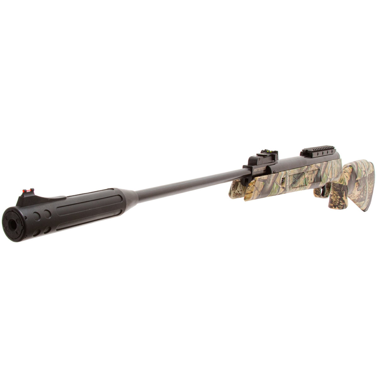 Carabina de Pressão Artemis Nitro BLACK HAWK Jungle 5.5 Camuflada Gás Ram 70kg Potente Muzzle Break - Imagem 6