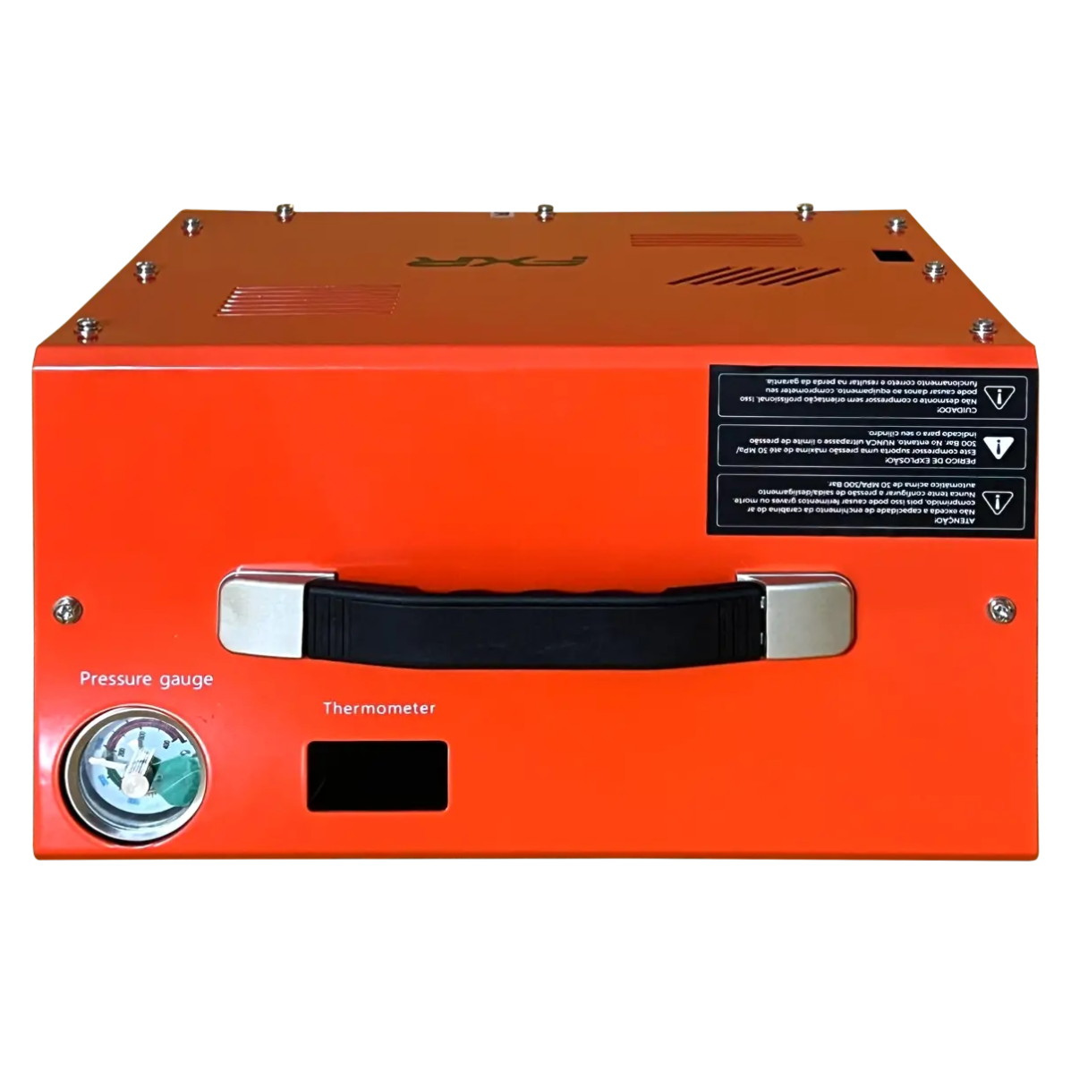 Compressor de Ar para Carabina PCP FXR Auto Stop Trivolt 12V 110V 220V 300BAR 4350PSI FXR-360 - Imagem 4