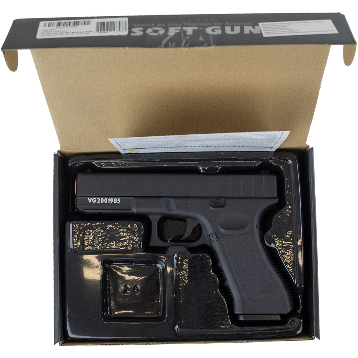 Pistola Airsoft Rossi Vigor VG GK-V20 Metal Spring Ação por Mola Atira Esferas de Plástico BBs 6mm - Imagem 3