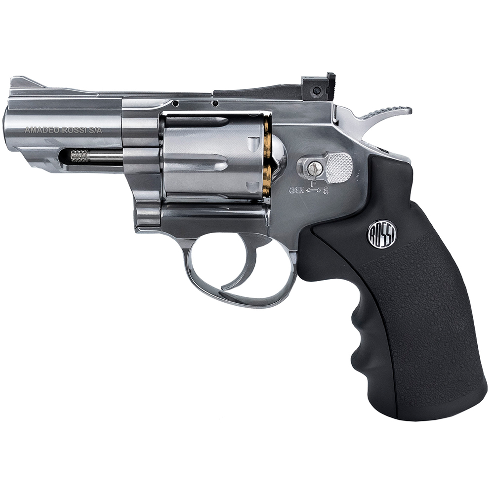 Revólver de Pressão Rossi 708S CO2 4,5mm Full Metal - Imagem 4