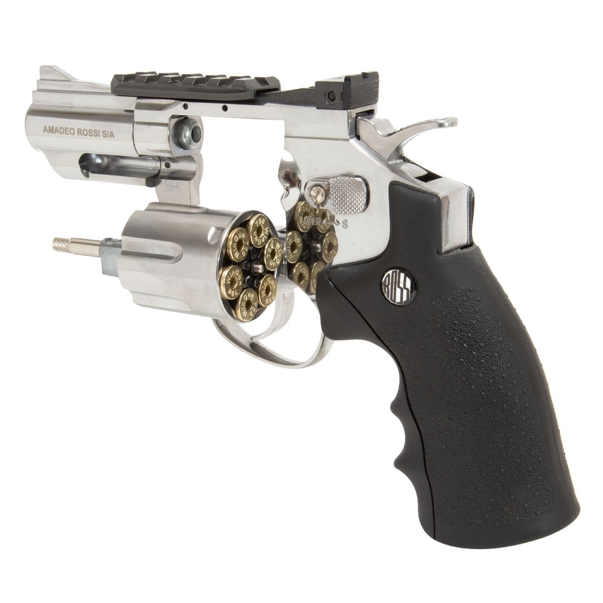 Revólver de Pressão Rossi 708S CO2 4,5mm Full Metal - Imagem 5