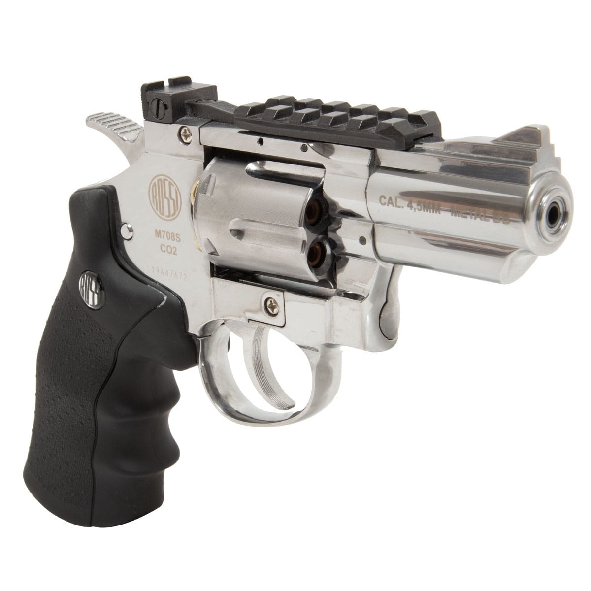 Revólver de Pressão Rossi 708S CO2 4,5mm Full Metal - Imagem 7