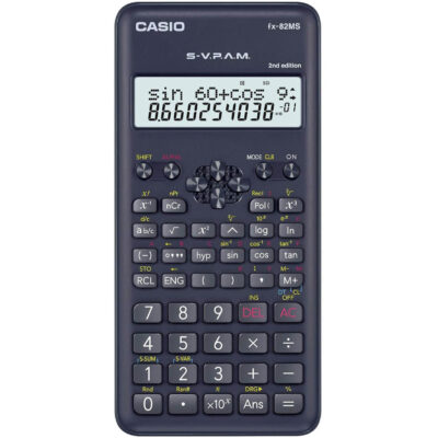 Calculadora Científica Casio FX-82MS 2nd Edition S-VPAM 240 Funções Visor 2 Linhas FX82MS Original