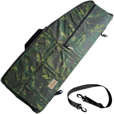 Capa para Carabina de Pressão Militari 98cm x 37cm Camuflada EB PCP Bullpup Estojo Nylon Espuma 3cm