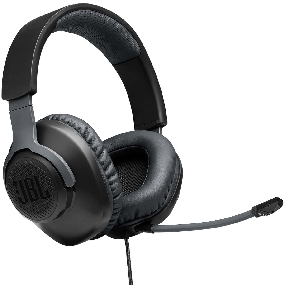 Fone de Ouvido JBL Quantum 100 Preto Headset Gamer com Microfone Destacável e Controle de Volume