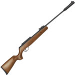 Carabina de Pressão Artemis BLACK HAWK Wood 5.5 SR1000W Nitro Gás Ram 70kg Potente Coronha Madeira