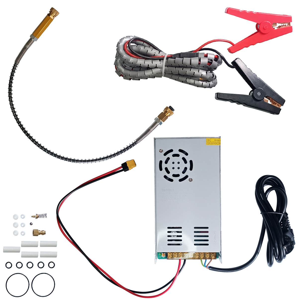 Compressor de Ar para Carabina PCP Rossi Tuxing 300 BAR 4350 PSI Alta Pressão Trivolt 12V 110V 220V - Imagem 3