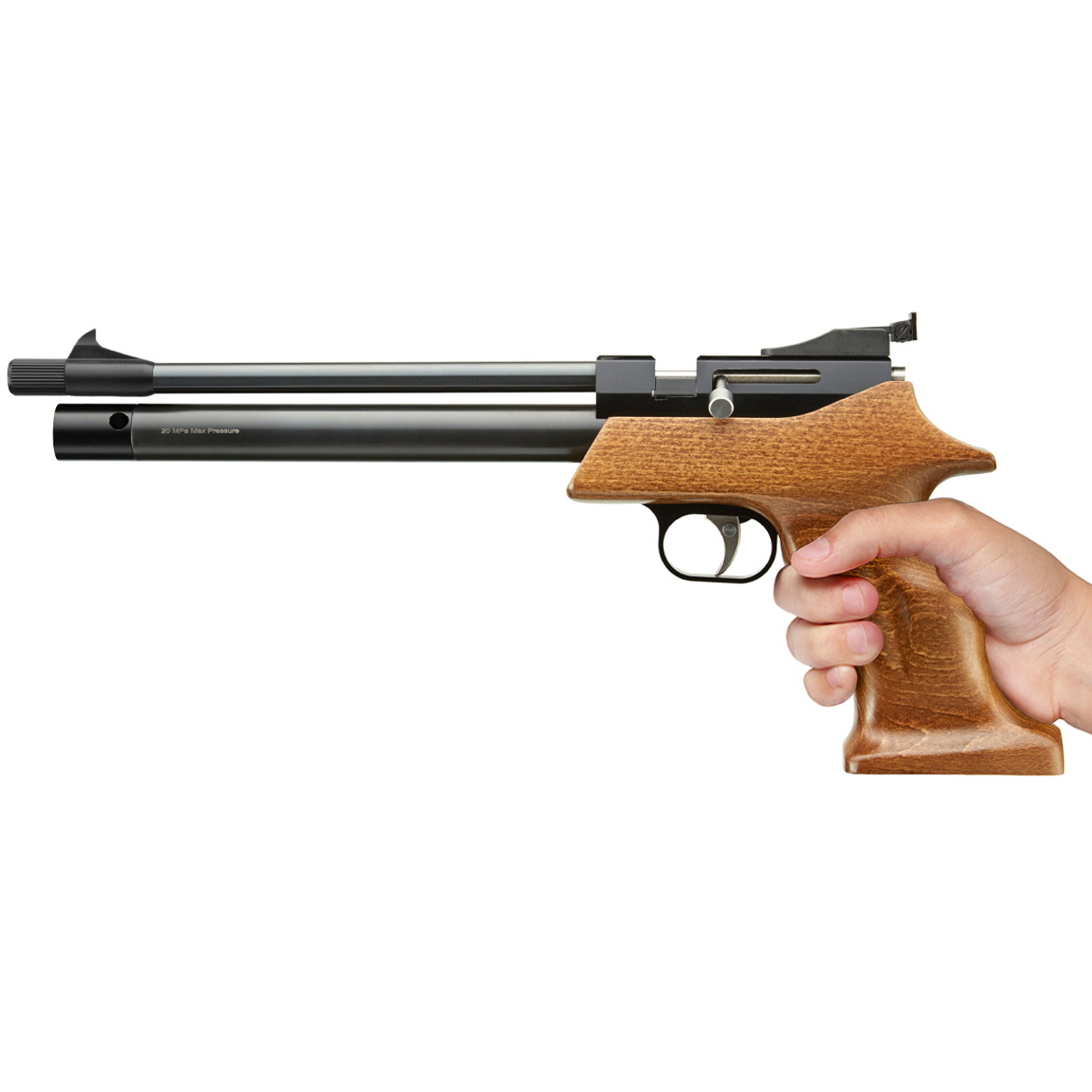 Pistola de Pressão PCP Artemis PP800R Target 5.5mm com Válvula Reguladora Ajuste Gatilho Competição - Imagem 6