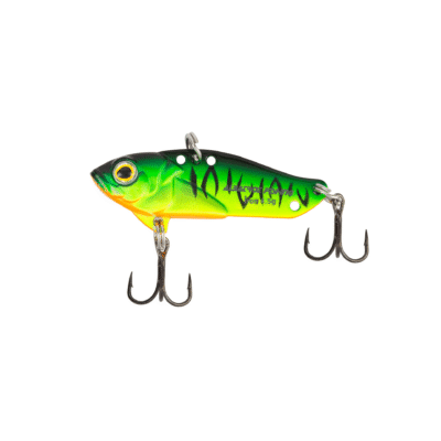 Isca Artificial Albatroz Ferrinho Iron Vibe 4,5g 35mm 05 Verde / Amarelo de Fundo para Tilápia Joana