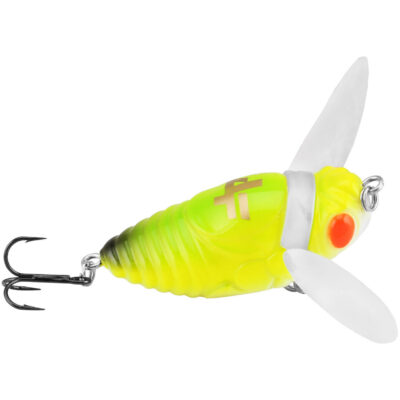 Isca Artificial Albatroz Nynfa Ci014 Cigarra Amarela Verde Limão Cigarrinha para Tilápia Black Bass