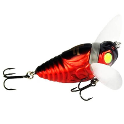 Isca Artificial Albatroz Nynfa Ci012 Cigarra Vermelha Cigarrinha para Tilápia Black Bass Tucunaré
