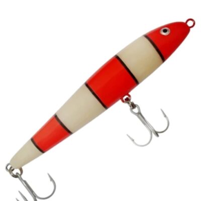 Isca Artificial Rebel T20 Jumpin Minnow Coral Osso Vermelha 11,5cm 23g Zig Zara p/ Tucunaré Trairão