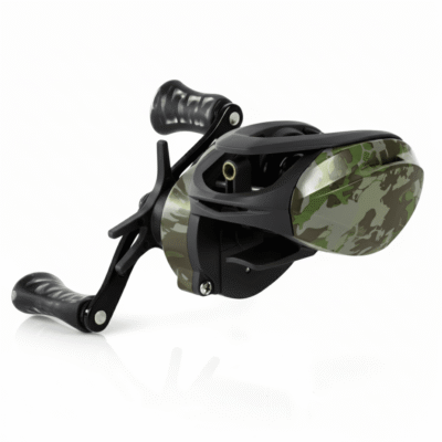 Carretilha Albatroz Onix Camuflada Camu Graphite Manivela Direita