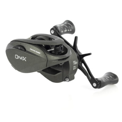 Carretilha Albatroz Onix Black Preta Manivela Esquerda