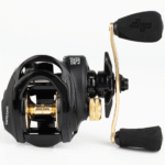 Carretilha Albatroz V73 Black Preta Dourada Manivela Direita