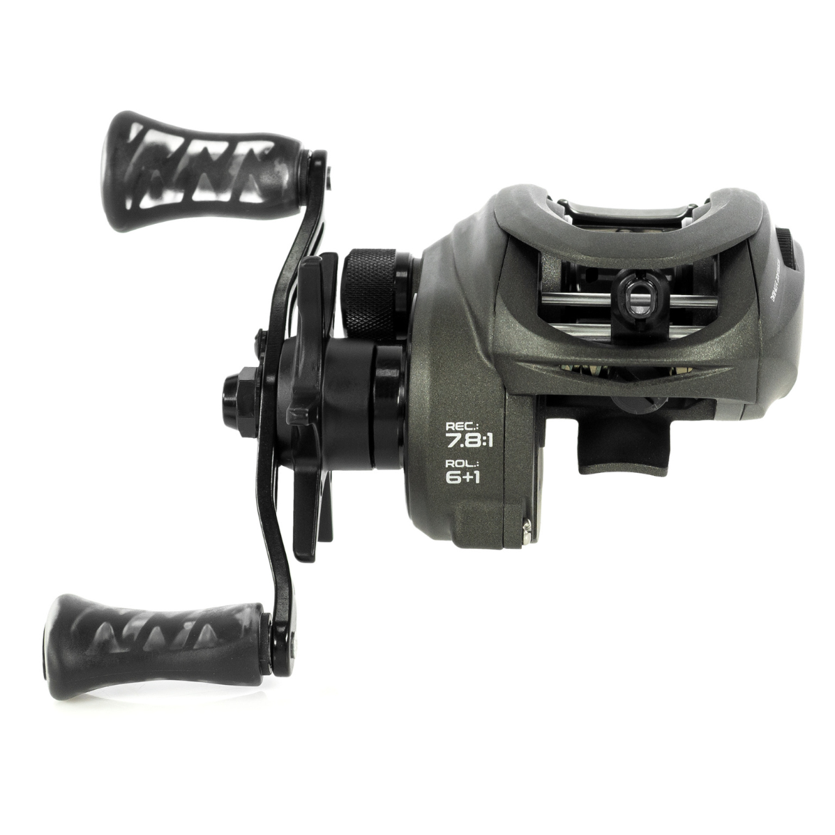 Carretilha Albatroz Onix Black Preta Manivela Direita - Imagem 5