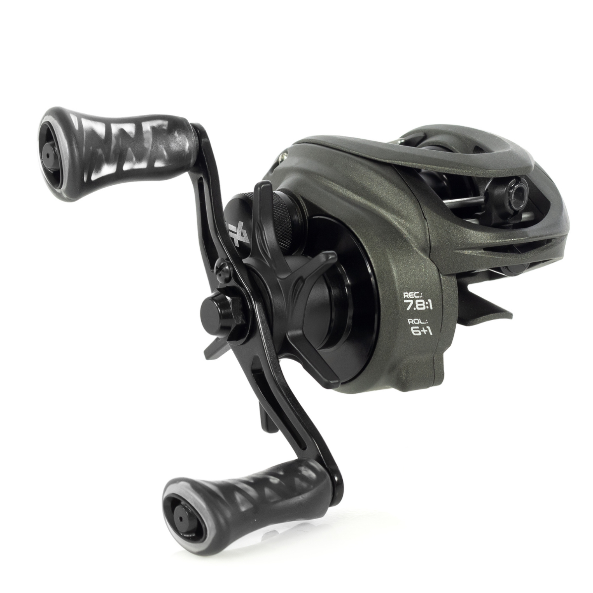 Carretilha Albatroz Onix Black Preta Manivela Direita - Imagem 6