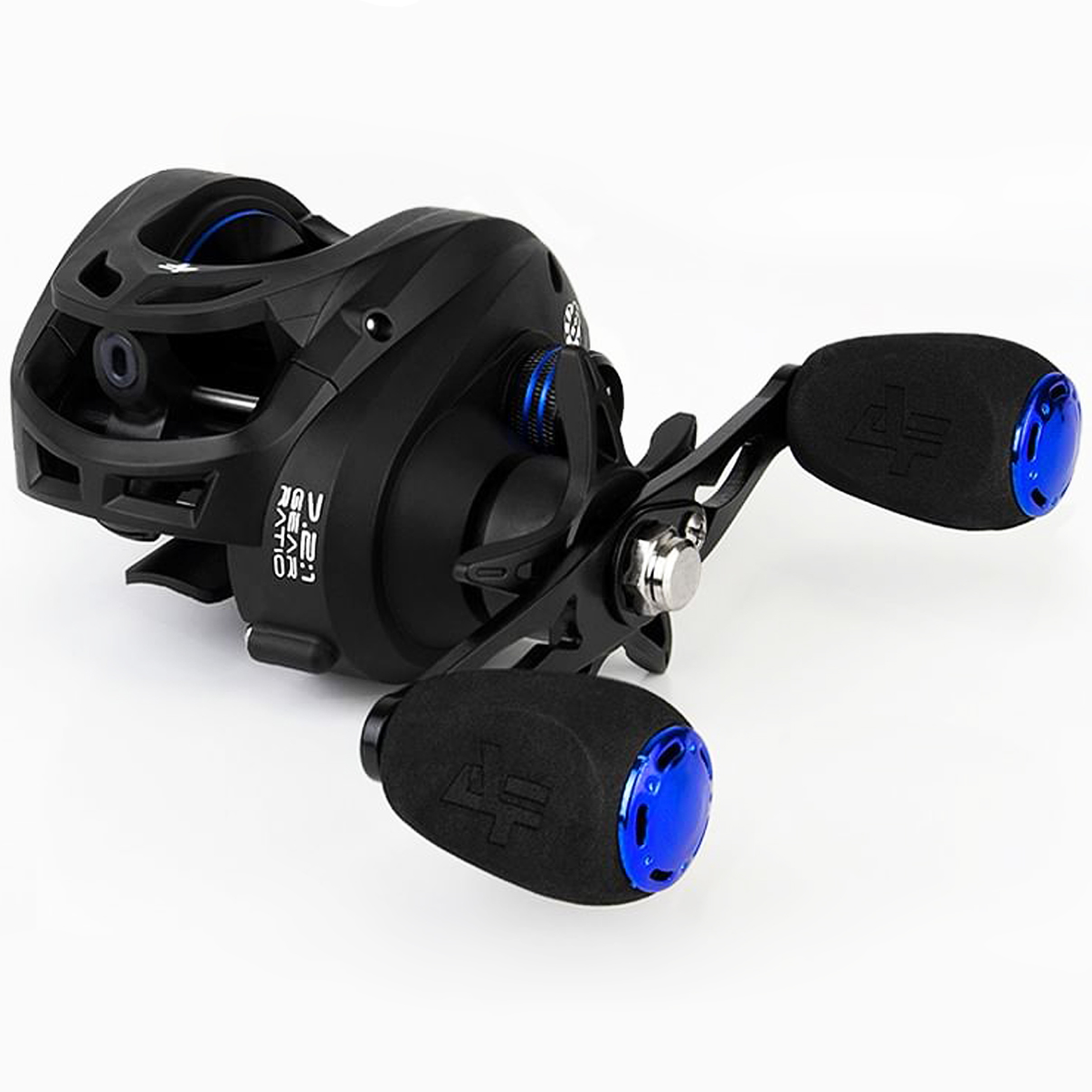 Carretilha Albatroz M21 PRO Black Blue Manivela Direita Azul - Imagem 3