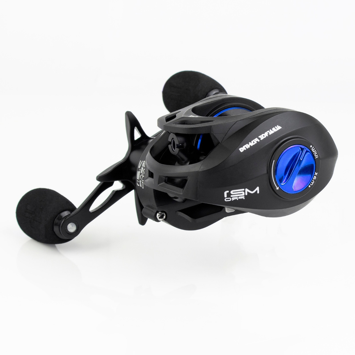 Carretilha Albatroz M21 PRO Black Blue Manivela Direita Azul