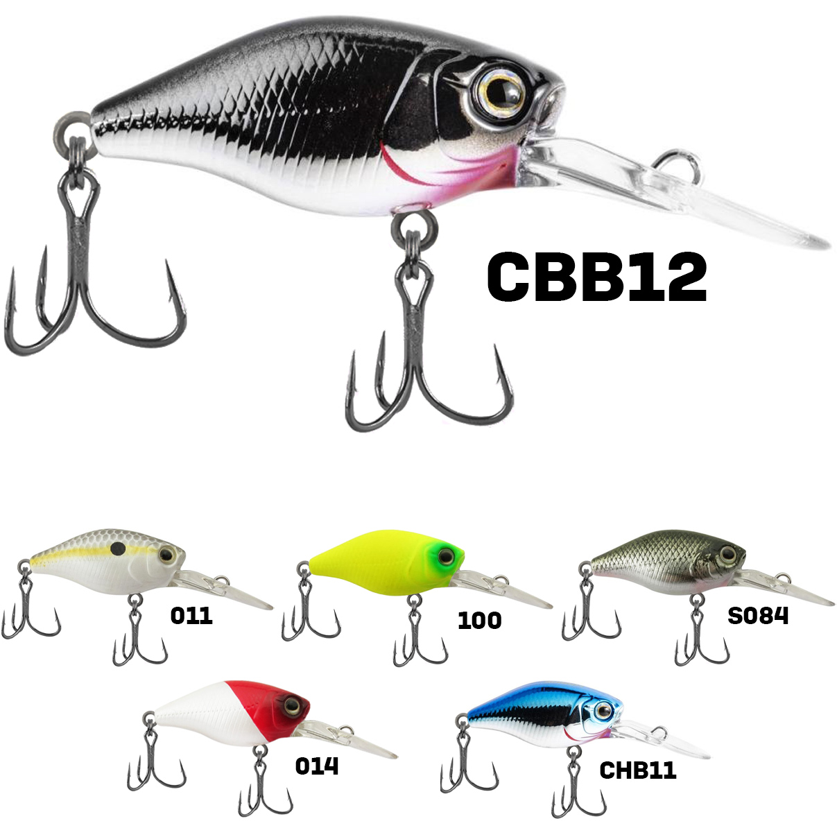 Isca Artificial Marine Mini Crank DEEP CBB12 Prateada 3.8cm 4,3g Barbeluda Para Tilápia Black Bass - Imagem 2