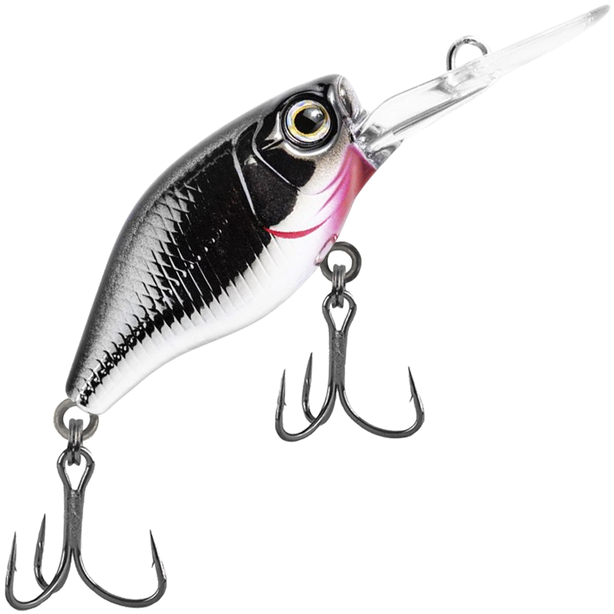 Isca Artificial Marine Mini Crank DEEP CBB12 Prateada 3.8cm 4,3g Barbeluda Para Tilápia Black Bass - Imagem 5