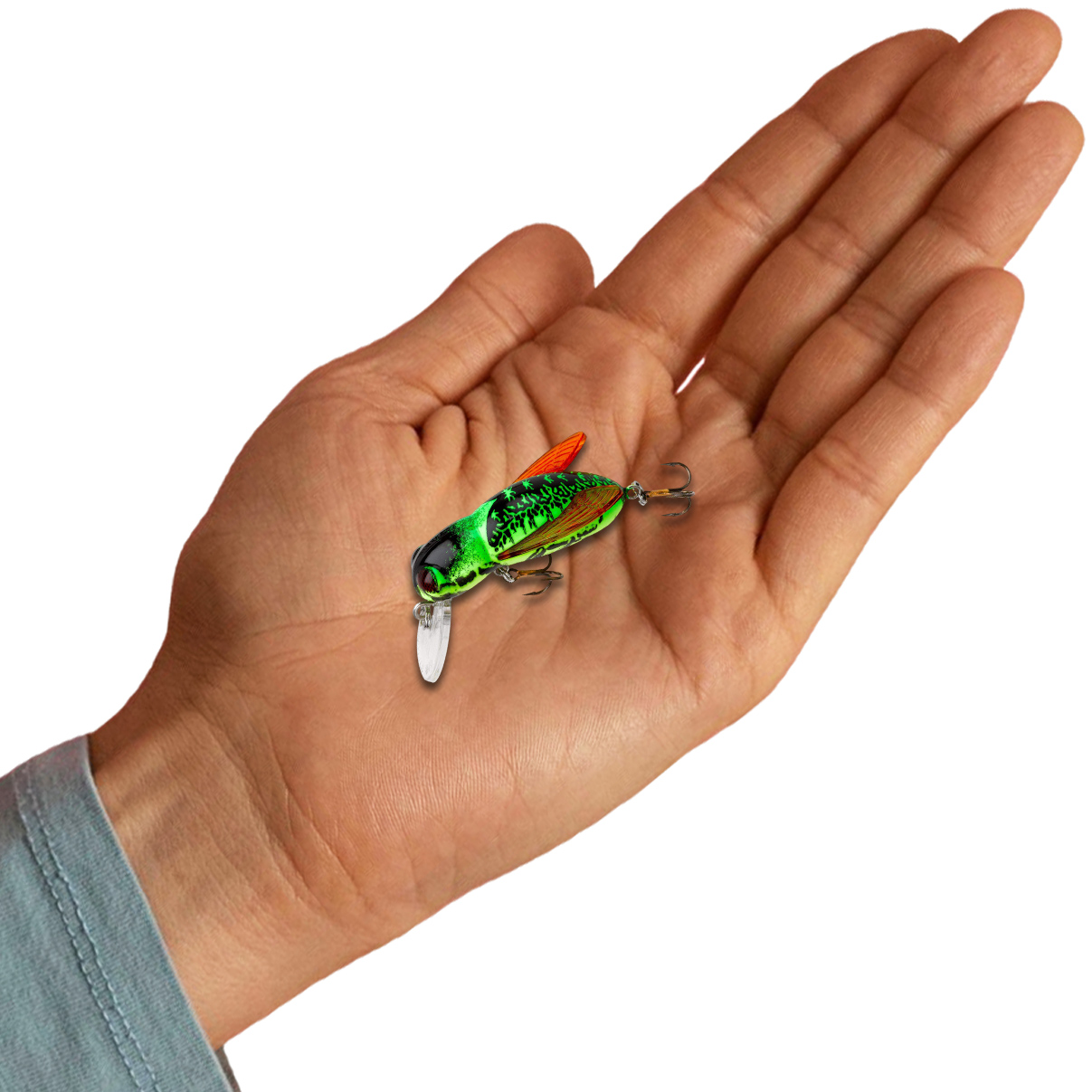 Isca Artificial REBEL Bumble Bug Inseto Abelha Mosca Amarela/Verde F74-15 Pequena 3,7cm 3g para Tilápia Black Bass - Imagem 5
