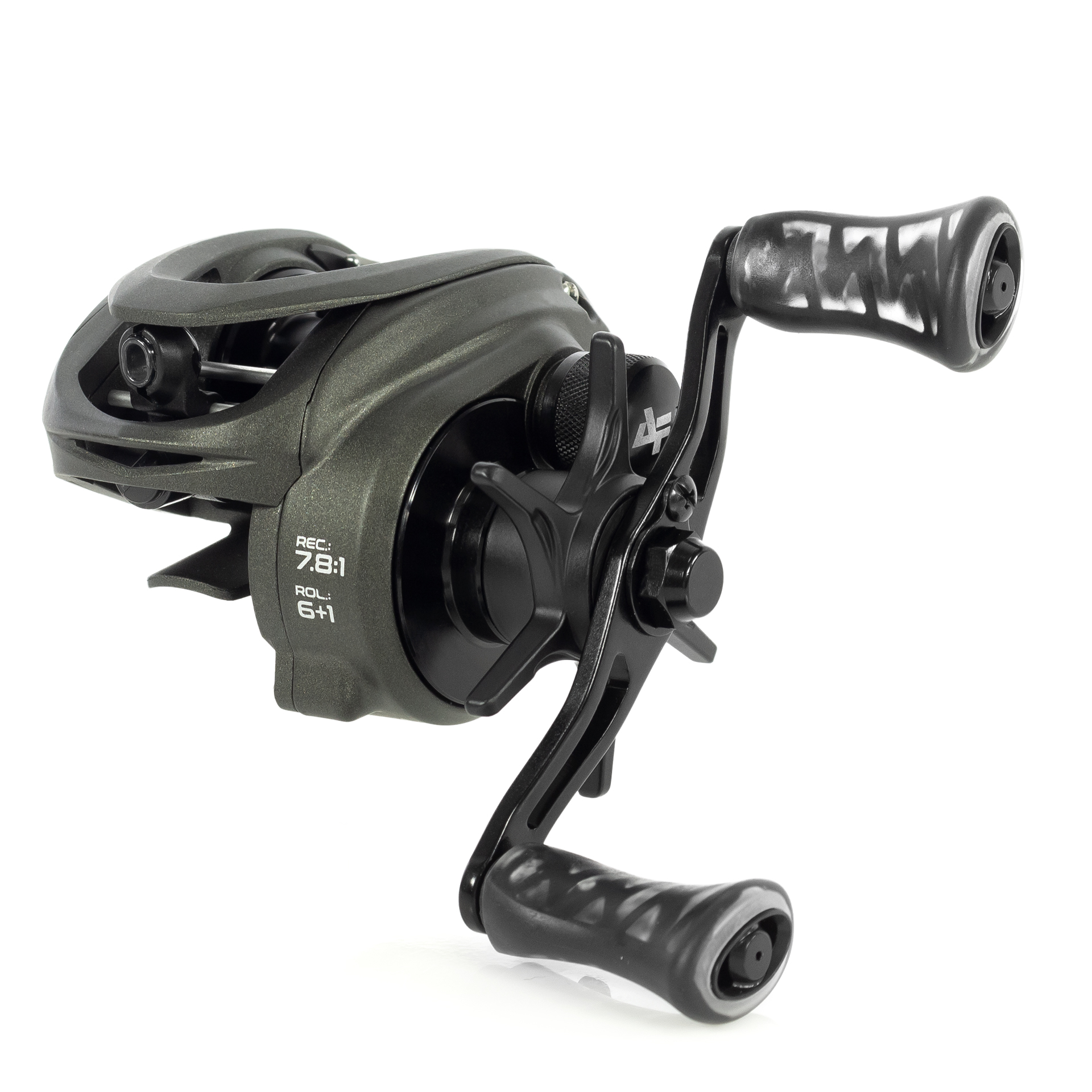 Carretilha Albatroz Onix Black Preta Manivela Esquerda - Imagem 2