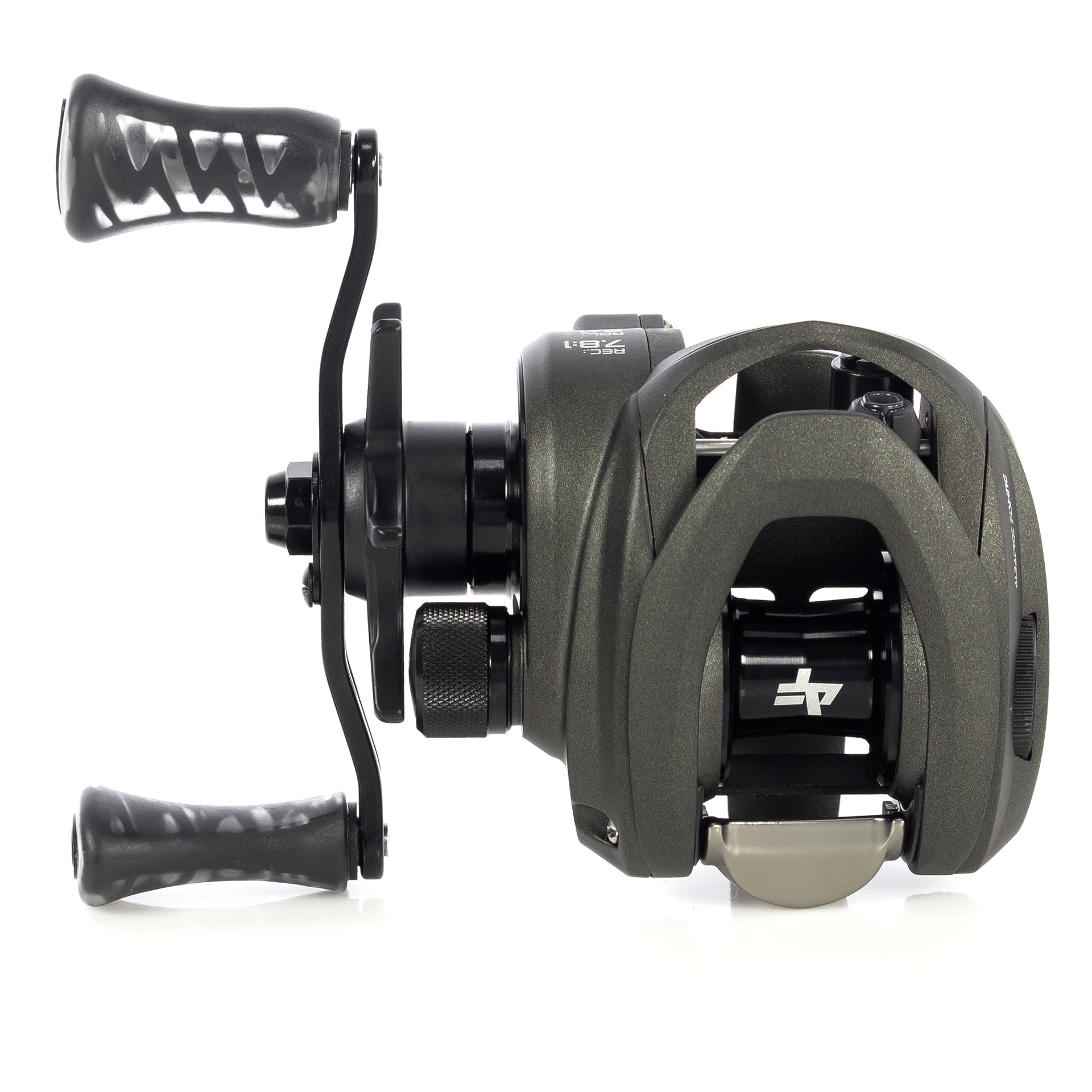 Carretilha Albatroz Onix Black Preta Manivela Esquerda - Imagem 5