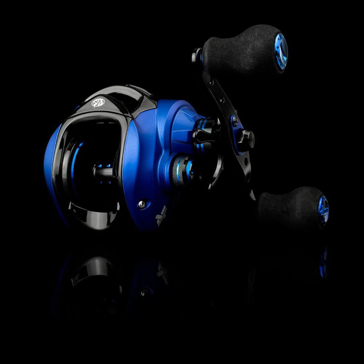 Carretilha Albatroz Coral Blue Azul Manivela Direita - Imagem 4