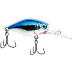 Isca Artificial Marine Mini Crank DEEP CHB11 Azul Prateada 3.8cm 4,3g Barbeluda Para Tilápia Bass