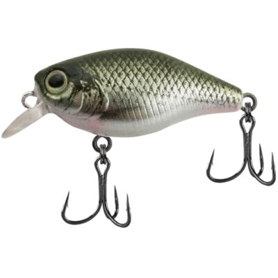 Isca Artificial Marine Mini Crank Pequena S084 Cinza 3.8cm 4g Meia Água Para Tilápia Black Bass