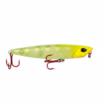 Isca Artificial Marine Pro Slider 90 Listrada Amarela Transparente 9cm 11g Superfície Zig Zara Stick Cor 92