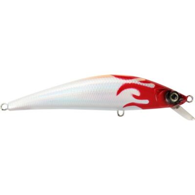 Isca Artificial Marine Inna 90 Pro Tuned Branca com Cabeça Vermelha 9cm 16g Meia Água Floating Cor 02