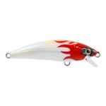 Isca Artificial Marine Inna 70 Pro Tuned Branca com Cabeça Vermelha 7cm 11g Meia Água Floating Cor 02