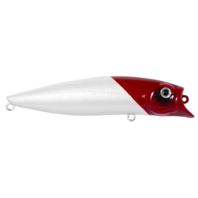 Isca Artificial Marine Brava 77 Branco e Vermelho 7.7cm 7.2g Meia Água Cor 14