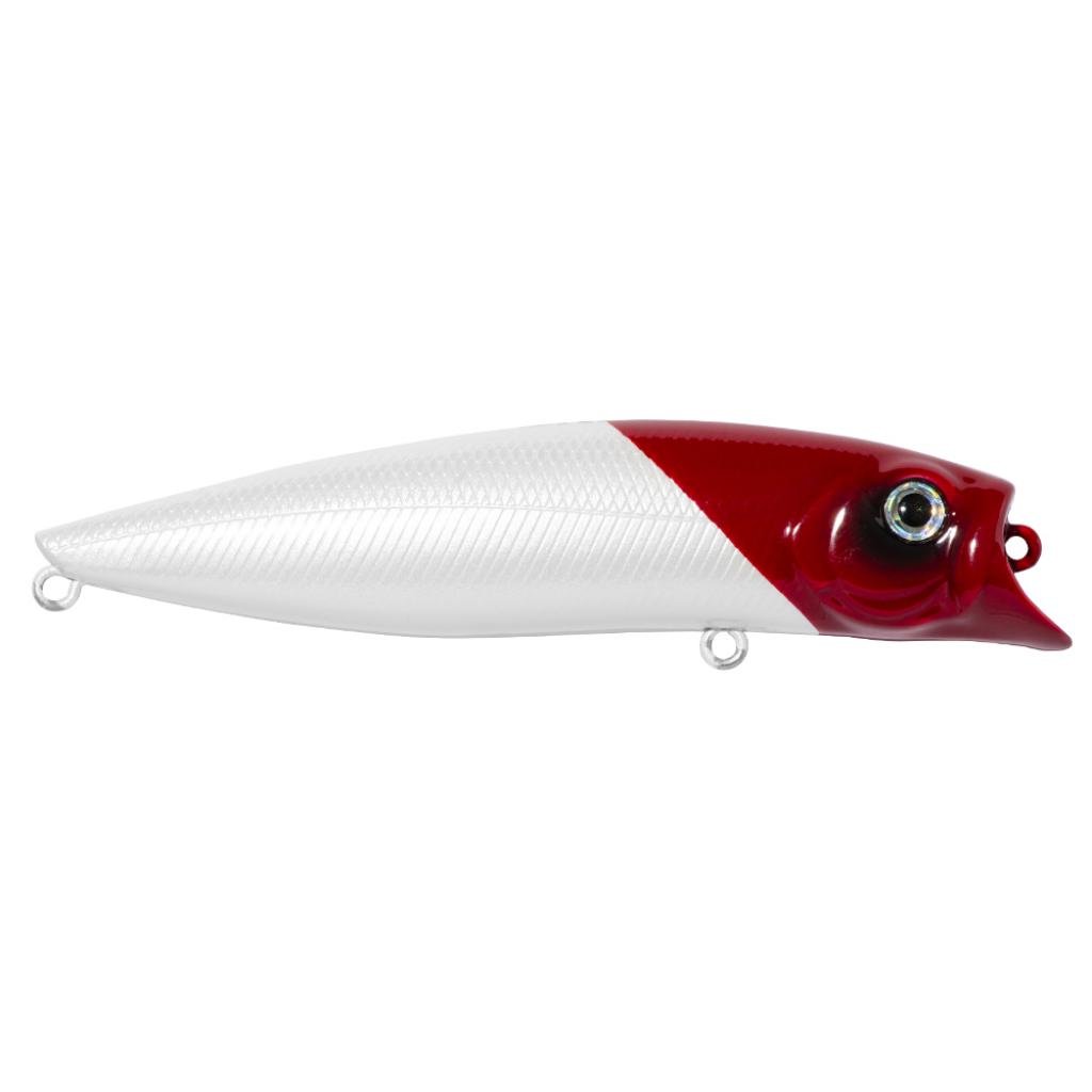 Isca Artificial Marine Brava 77 Branco e Vermelho 7.7cm 7.2g Meia Água Cor 14