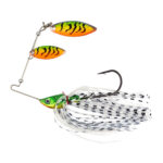 Isca Artificial Albatroz Spinner Bait LQ-9145 Fundo Verde e Laranja 7g Cor 2