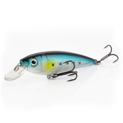 Isca Artificial Albatroz Risco Azul Pinta Preta Cor  216 Meia Água Suspend 7,5cm 11,5g