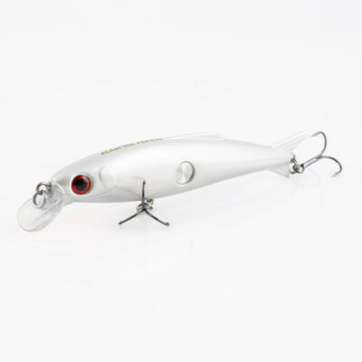Isca Artificial Albatroz Pegadeira 100 Prateada Branca Cor  212 Meia Água Floating 10cm 15,5g